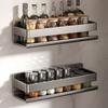 Wall Mounted Kitchen Storage Rack Moisture Resistant Rust Resistant Wall Rack No Drilling Adhesive Hanging Storage Shelf