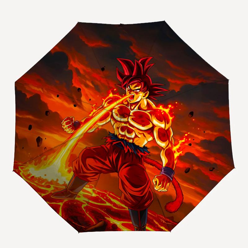 

1PC Goku, Dragon Ball Z Print Umbrella, Featuring Automatic Folding. This Sturdy And Durable Umbrella with Eight Ribs yy250917036