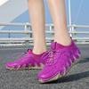 Fashion Woman Sports Shoes 2025 New Flat Running Sneakers High-quality Anti Slip Loafers Woman Hand-stitching Leather Casual Shoe