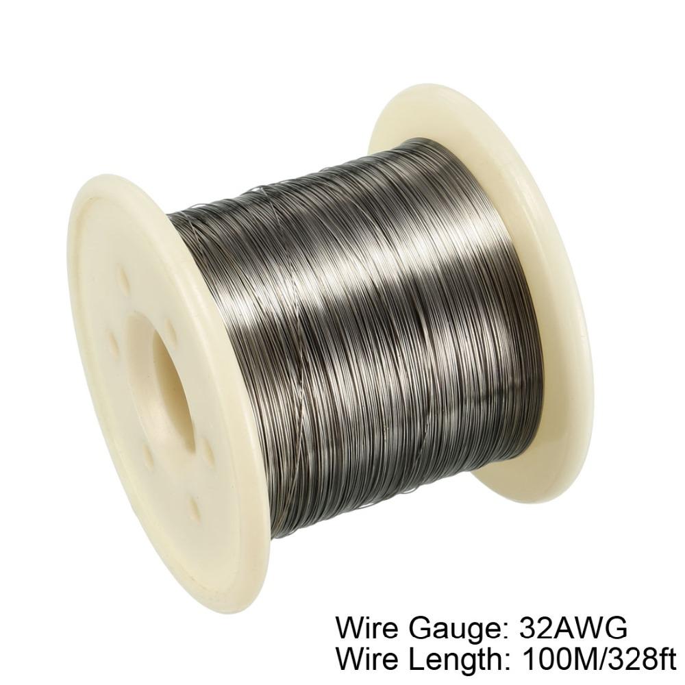 Uxcell 1pcs 20/50/100m Heating Resistor Wire Nichrome 0.8mm AWG20/21/22/24/27/28/30 Gauge Resistance Wires for Heating Elements