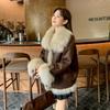 Rio Sunset Winter New Fox Fur Coat Women's Goose Down Liner Pie Overcome