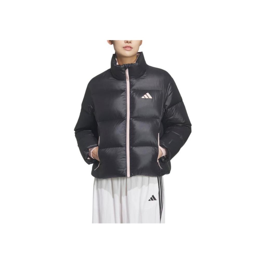 adidas FW25 Lehká péřová voděodolná větruodolná hřejivá sportovní ležérní péřová bunda dámská bunda KQ5506