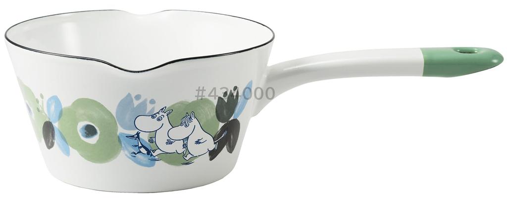 Fuji Enamel Moomin Flower Garden 14cm Milk Pan MTH-14M