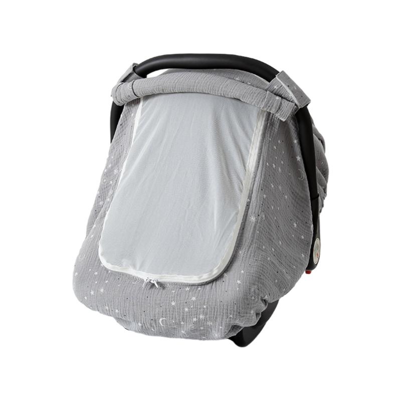 Car Seat Covers for Babies Portable Baby Car Seat Cover for Boys Girls Infant Carseat Covers Kick-Proof Car Seat Canopy