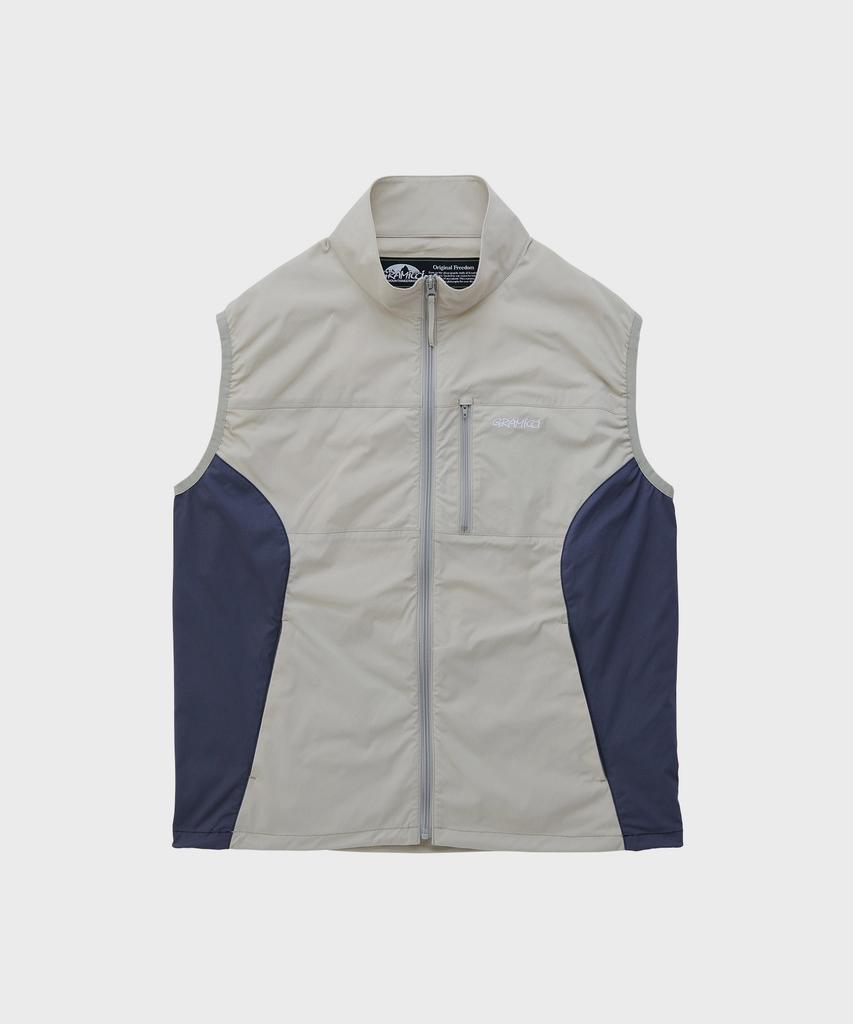 Gramicci Softshell Nylon Vest Stone Grey