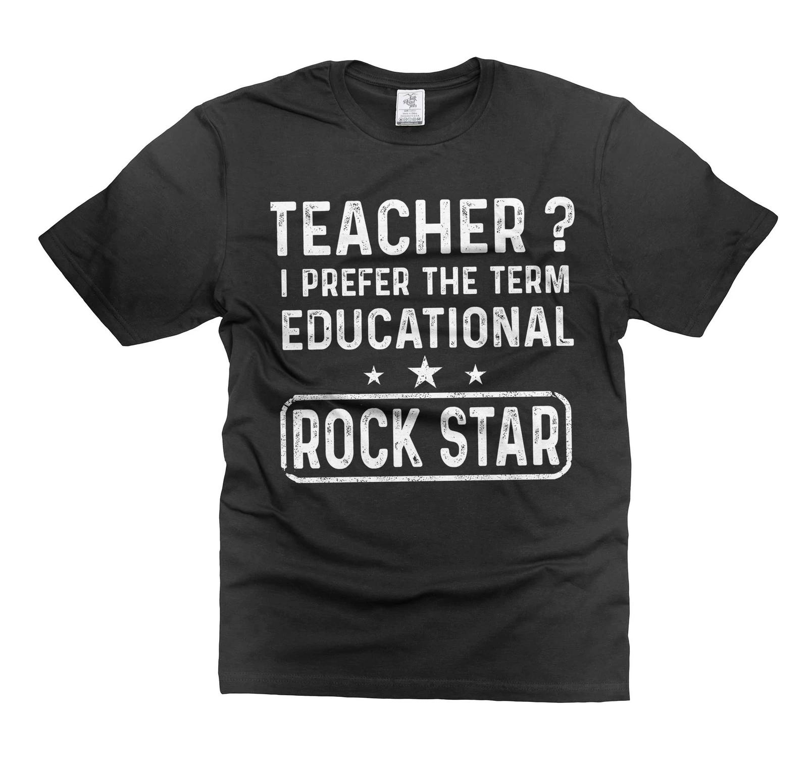 Funny Teacher Shirt Educational ROCK STAR Shirt Teacher Cool Joke Gifts 3XL