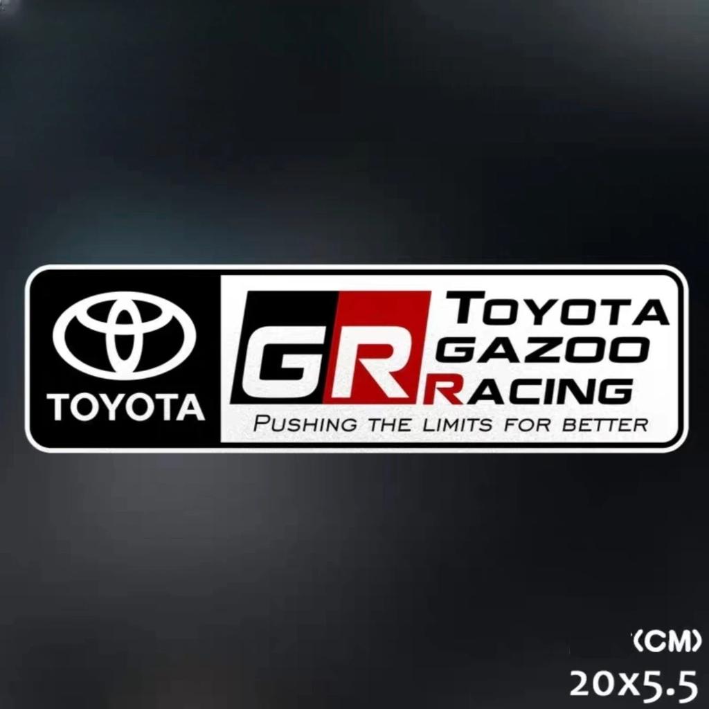 Car badge logo sticker body rearview mirror window rear glass decoration decal for Toyota GE modified TRD Corolla Camry