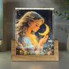 Starry Night Cartoon Character Light: Creative Photo Frame Display & Decorative Night Light Gift for All
