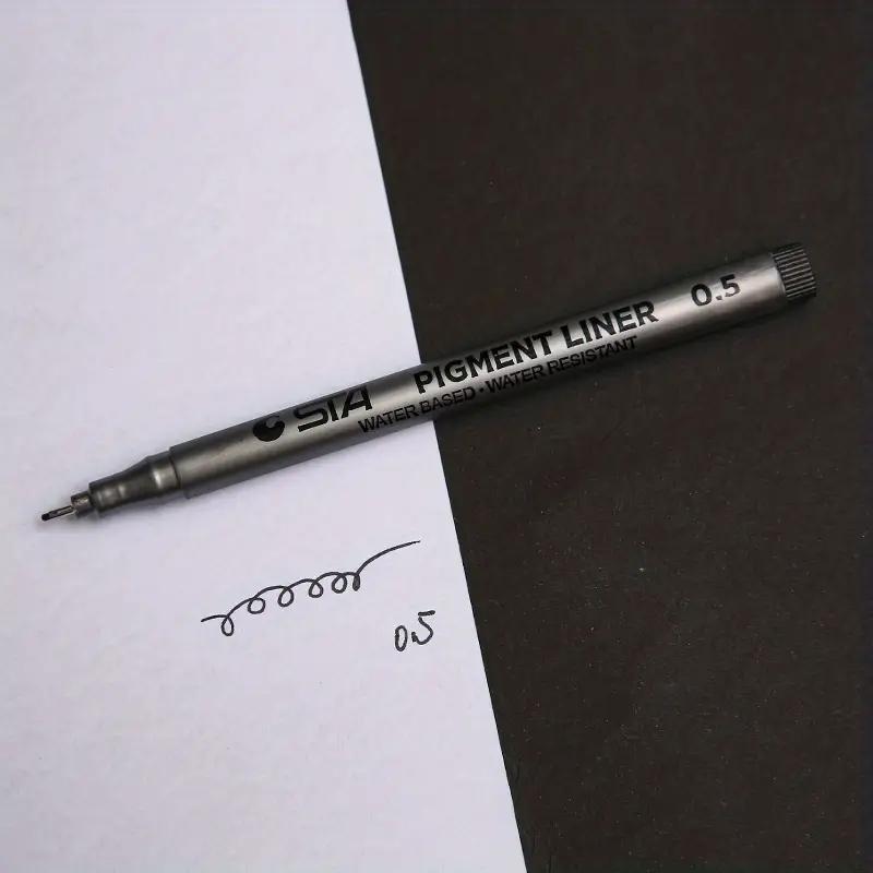 

1pc Pigment Liner Pigma Micron Ink Marker Pen 0.05 0.1 0.2 0.3 0.4 0.5 0.6 Different Tip Black Fineliner Sketching Pens