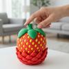 Strawberry Dragon Egg with Movable Dragon 3D Printed Dragon Fidget Toy with Flexible Joints Dragon Egg Decoration for