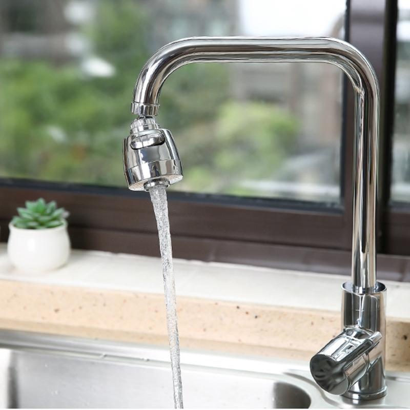 4pcs Practical Faucet Extenders 360 Degree Rotation ABS Faucet Attachments Tap Extension Aerator Set for Easy Cleaning