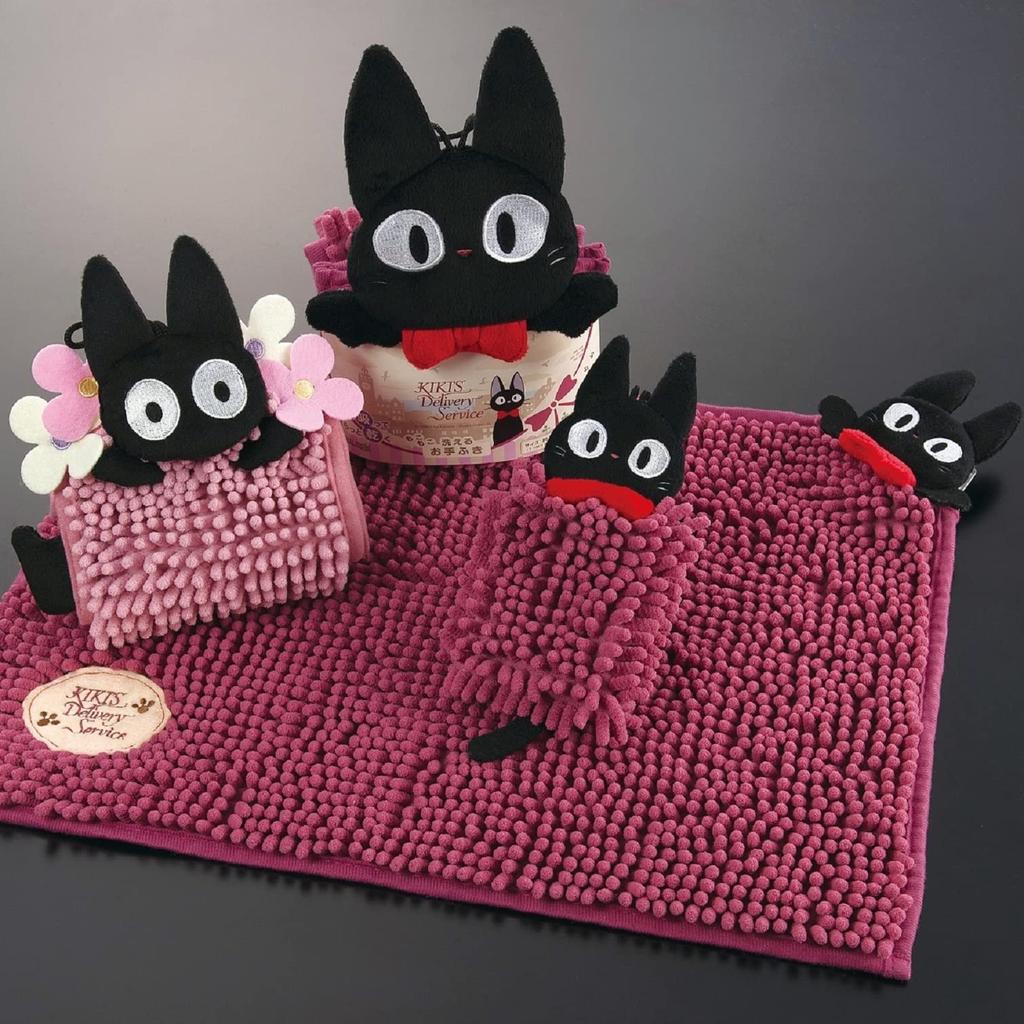 Senko Delivery Service Jiji and Ribbon Hand 15 X 28 Cm Using the Wine 91196 Kiki's Towels, Approx. (when Loop), Red, Absorbent, Quick-Drying