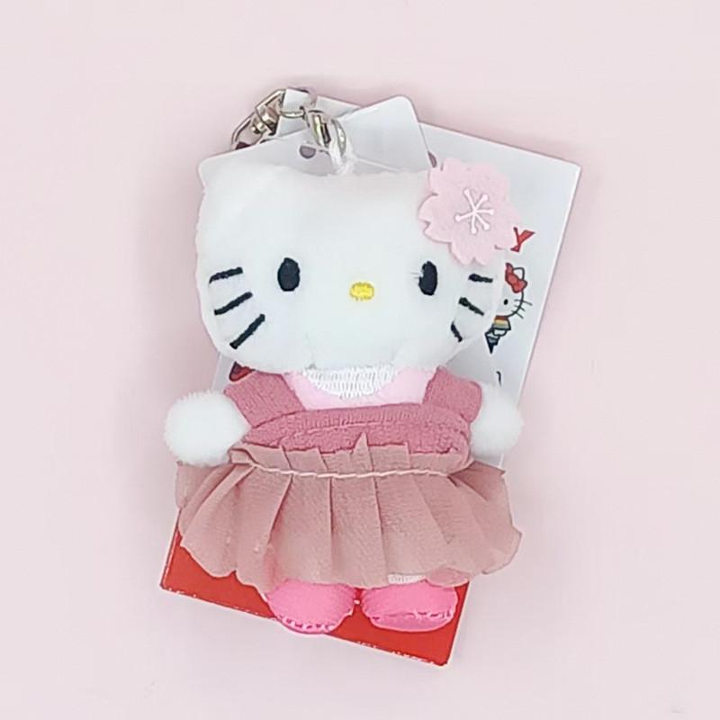 Kt Cartoon Cat Plush Keychain With Soft Short Pile For Bags And Gifts