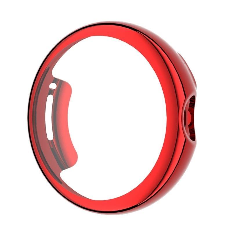 

Чехол с пленкой для Google Pixel Watch / Pixel Watch 2 Ремешок TPU Мягкий полный защитный чехол Защитный бампер для экрана Аксессуары для Pixel Watch for Google Pixel Watch 1/2 красный