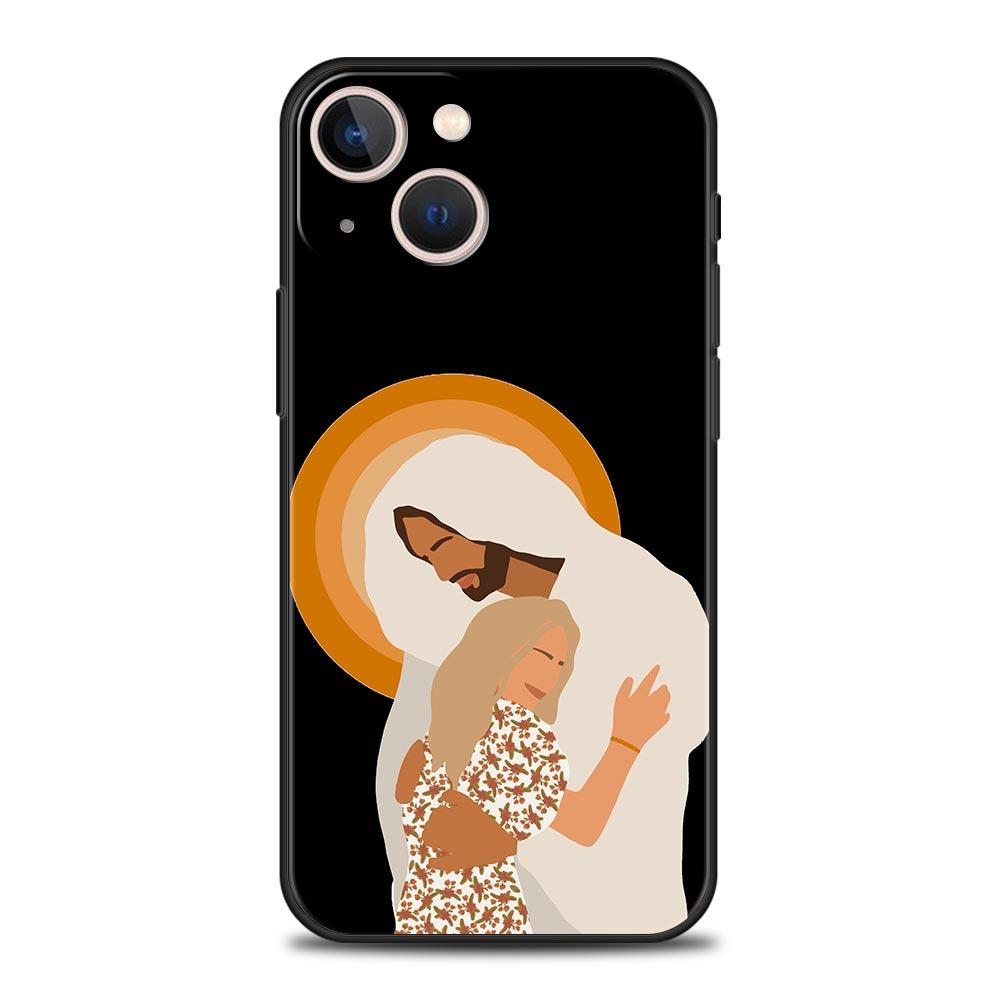 New Faith Christian Religious Jesus Luxury Phone Case For iPhone 11 14 15 Pro MAX 12 13 Mini 7 8 Plus X XR XS SE Silicone Cover