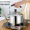 304 Stainless Steel Large Capacity Whistling Kettle for Gas, Open Flame & Induction Stoves.