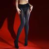 Collant Autunnali Sexy da Donna Senza Cuciture 100D a Vita Alta Calze a Rete Lucide ad Olio Calze da Serva Collant Lisci