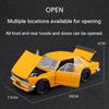 1:22 Scale Gtr-R34 Alloy Model Car Toy Doors Opened Pull Back Models Toys Shock Absorption Sports Cars Ideal Ornaments Gifts