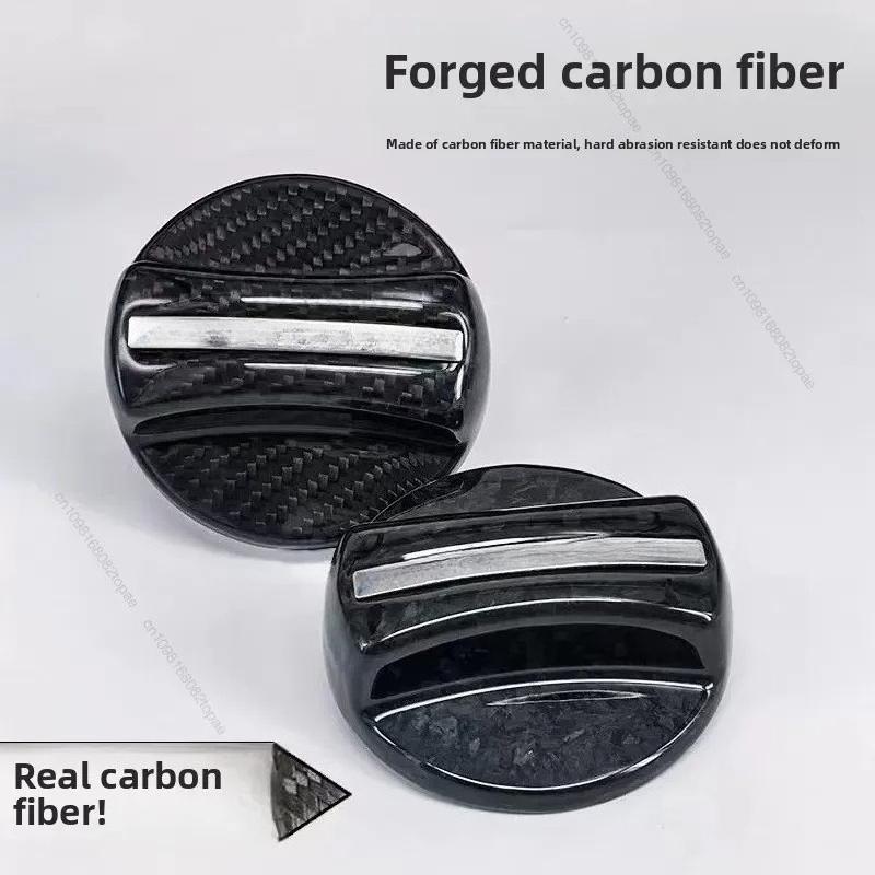 For BMW Series Carbon Fiber Fuel Tank Cap Cover Universal Fit Fuel Lid Trim for F15 F30 G20 E90 E46 - Sporty Exterior Upgrade