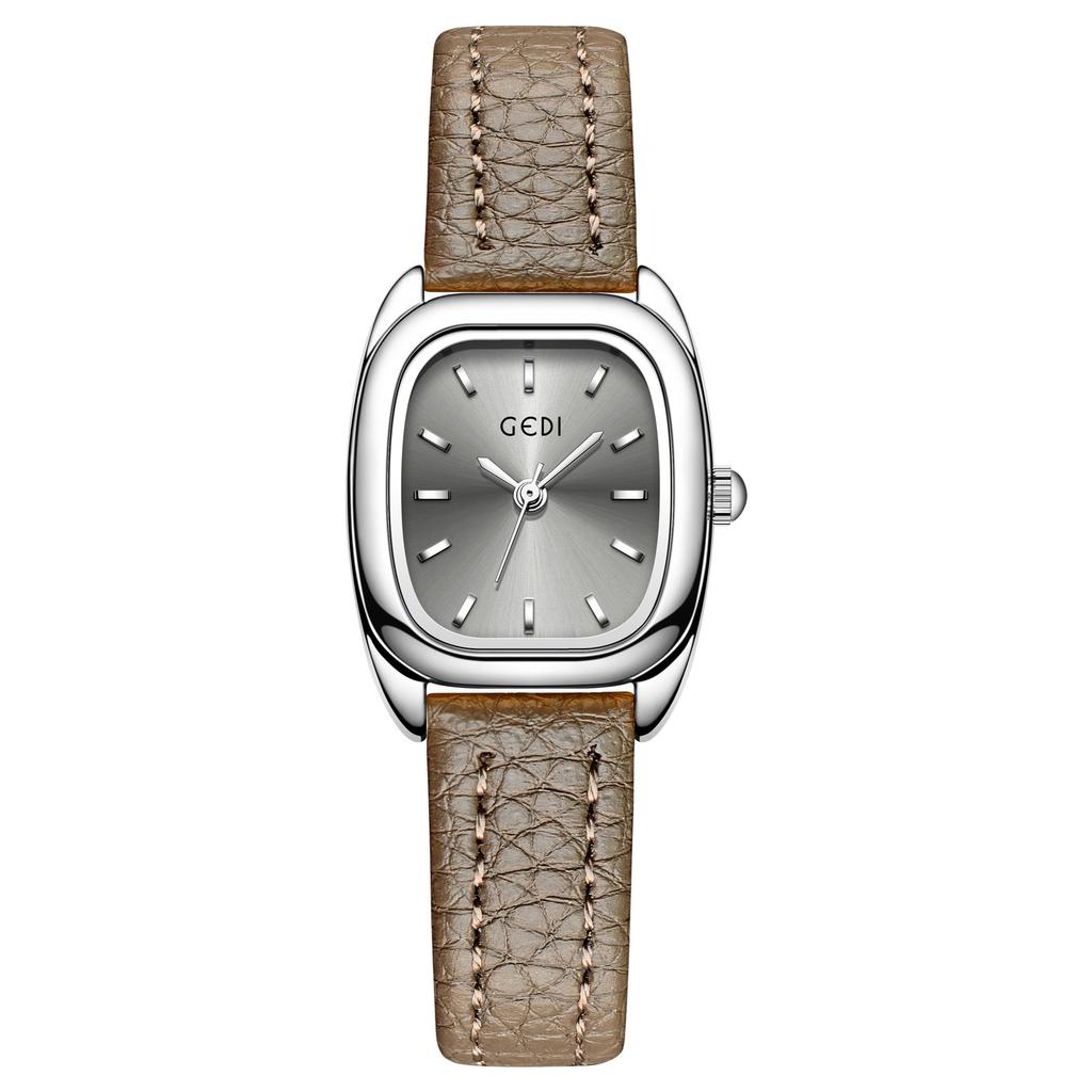 Relógio Cubo de Açúcar Minimalista Feminilidade Cinto com Fivela de Pino para Comutador Estilo Relógio de Quartzo Retro Relógio Quadrado Pequeno
