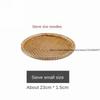 Hand-Woven Round Bamboo Sieve, Hand-painted Bamboo Raft, Dustpan, DIY Decorative Fruit Bread Basket, Kitchen Storage Tray