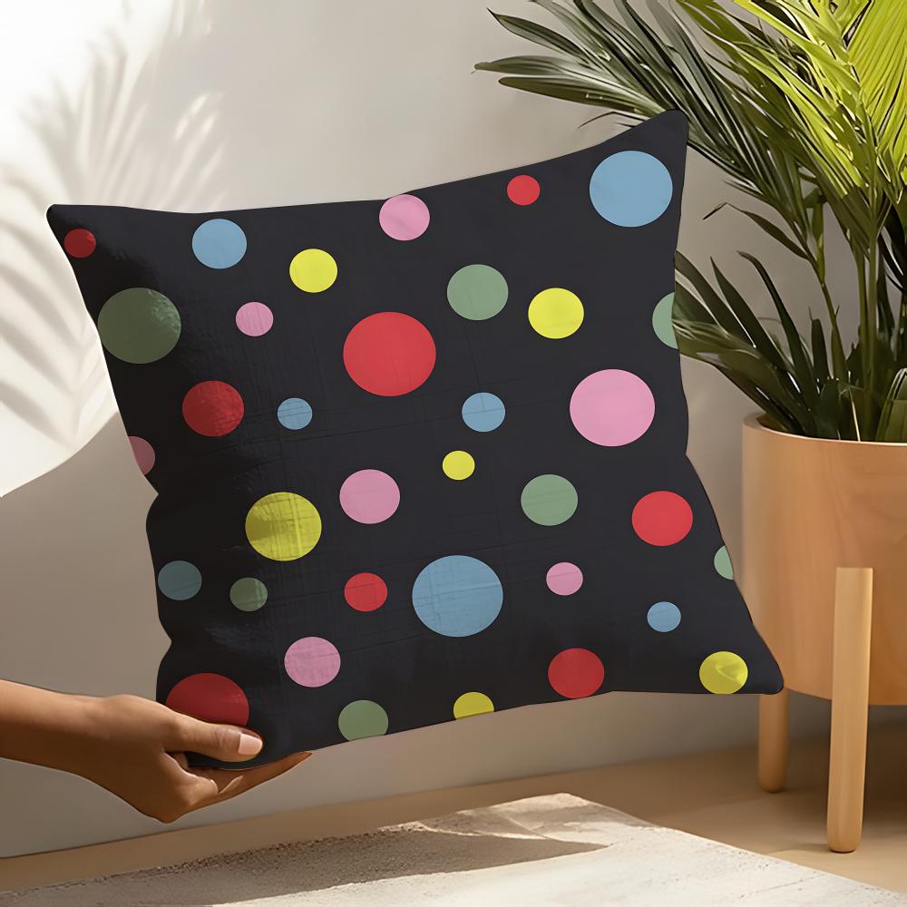 Fashion art YYayoi Kusama Pillow Case Linen Cushion Covers For Decorative Sofa Home Pillows Case Car Chair Pillows Cases