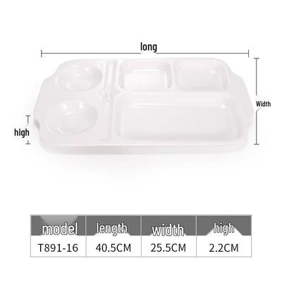 Ru Han Melamine Divided Fast Food Plate
