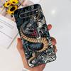 For LG K61 / Q61 / K62 / Q62 Case 2020 Fashion Back Cover Coque Flower Cartoon Animals Dragone Soft TPU Black Silicone Bumper