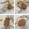Yogodlns Cotton Rope Bucket Shoulder Bag For Women Handamade Woven Summer Beach Drawstring Crossbody Bag