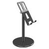 Universal Mobile Phone Holder Support Bracket Stand Height Angle Adjustable with Base for Desktopblack