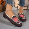 2025 New Flat Pumps Embroidered Breathable Work Shoes