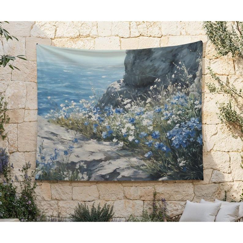 Cliff Wildflowers tapestry 75x100 чёрный