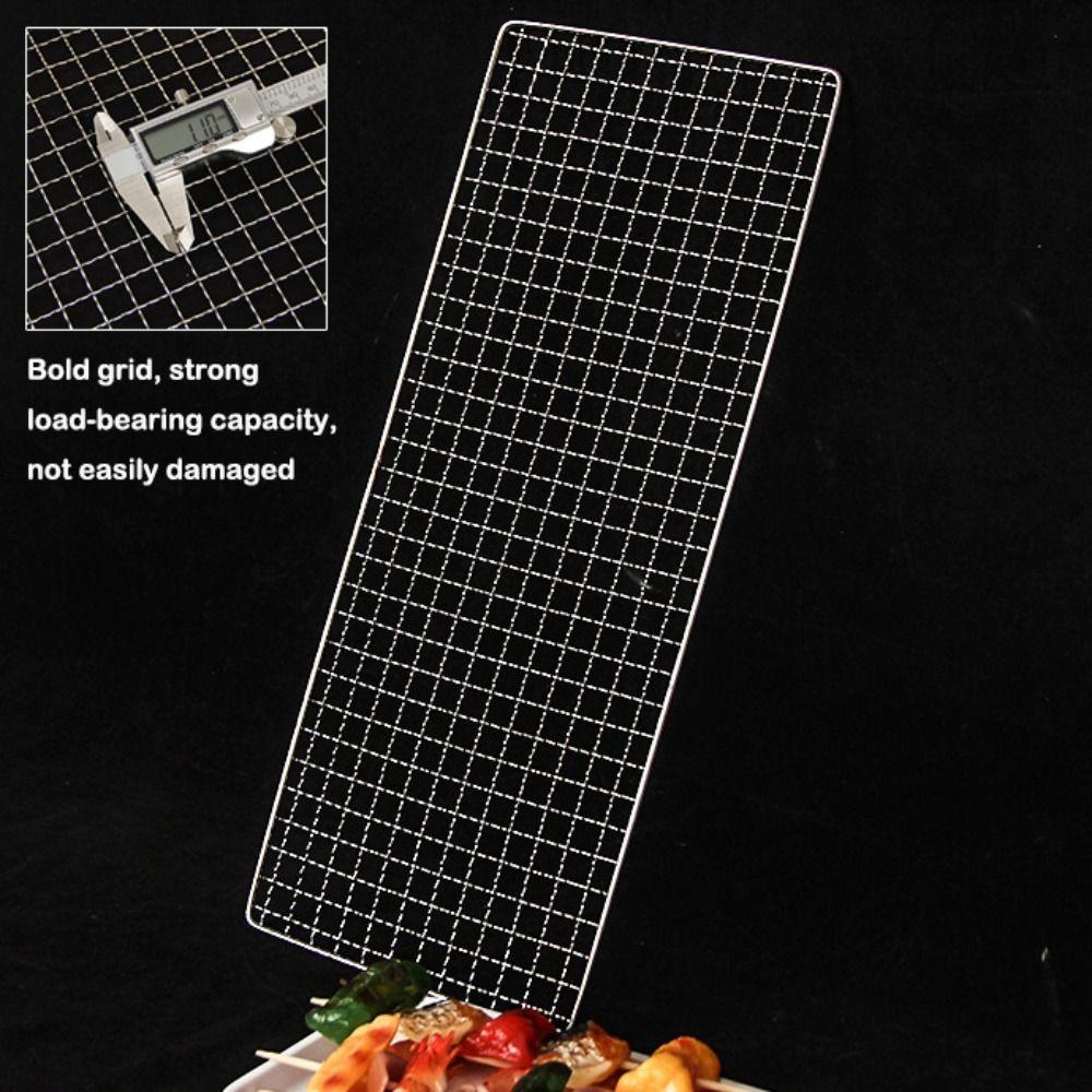Stainless Steel BBQ Roasting Rack Reusable Baking Cooling Rack Grilling Net  Outdoor Barbeque Oven