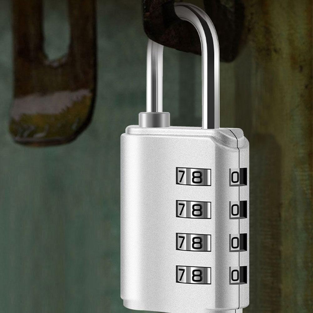 Waterproof Combination Lock with Key Cabinet Lock Practical Luggage Padlock  Gym