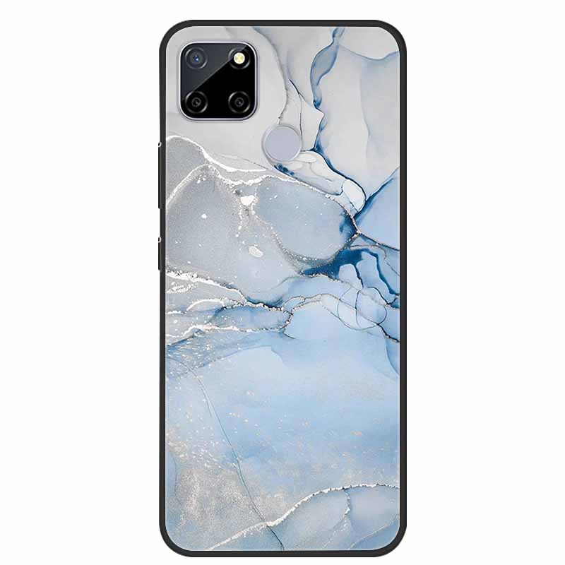 Für Realme C25 Hülle Marmor Silikon TPU Weiche Abdeckung Handyhülle Für OPPO Realme C25S C25 S Funda Stoßfest Coque RMX3191 Capa