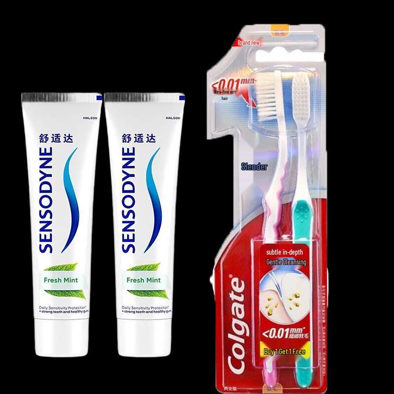 

Sensodyne Anti-Cavity & Sensitivity Toothpaste with Toothbrush Set