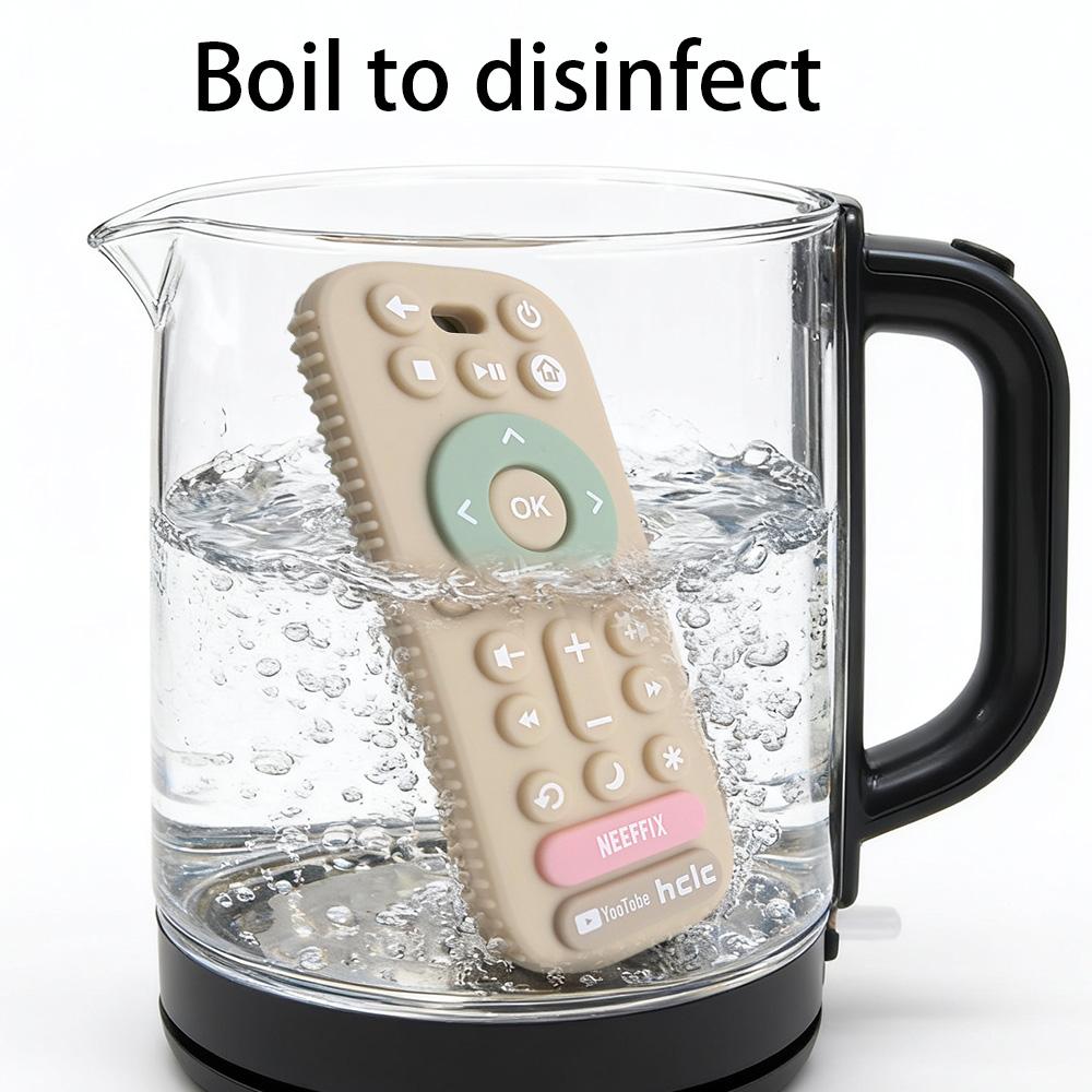 Non-Toxic Simulated Remote Control Teether Baby Pacifier Anti-Thumb-Sucking Soothing Toy For Chewing And Stress Relief