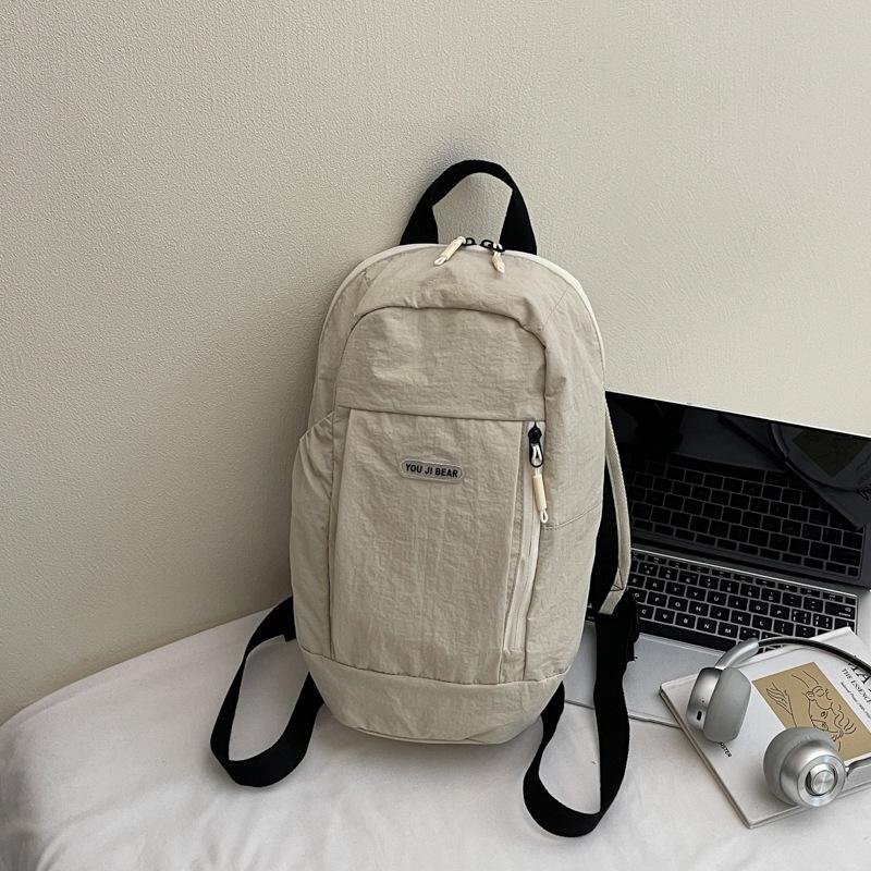 Schoolbag Man Walking Small Backpack Student Travel Bag Light Outdoor Small Backpack.