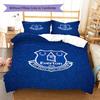 Everton Pattern Bedding Set Quilt Cover Pillowcase Home Decor Gift (1 * Duvet Cover + 2 * Pillowcase, Without Core)