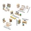 Wooden Dollhouse Furniture Set Children Toy Realistic Mini Scenery Pretend Toys