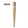 1pc Round Bristle Chalk Oil Paint Painting Wax Wooden Handle Brush Artist