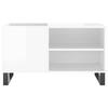 VidaXL Armoire à disques blanc brillant 85x38x48 cm bois d'ingénierie 831710
