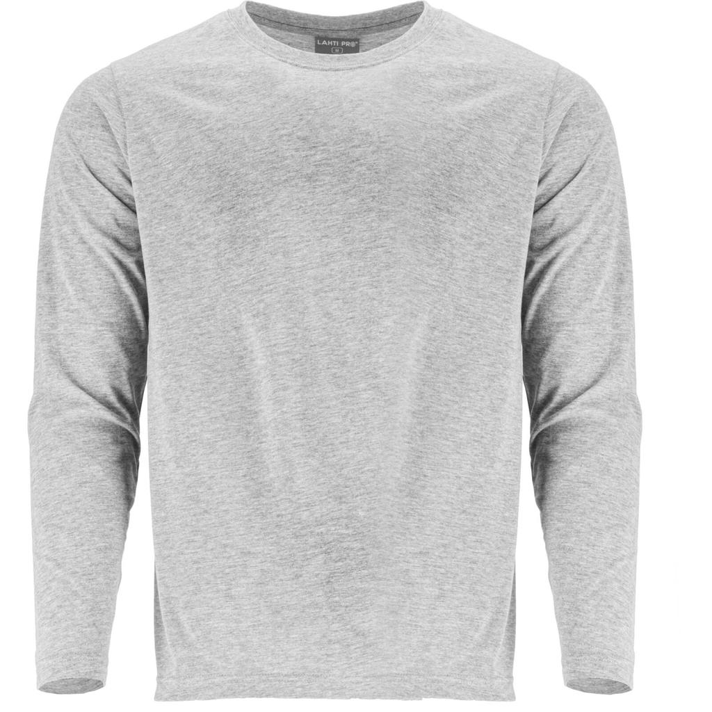 Long Sleeve T-Shirt, Gray, "2Xl", Ce, Lahti