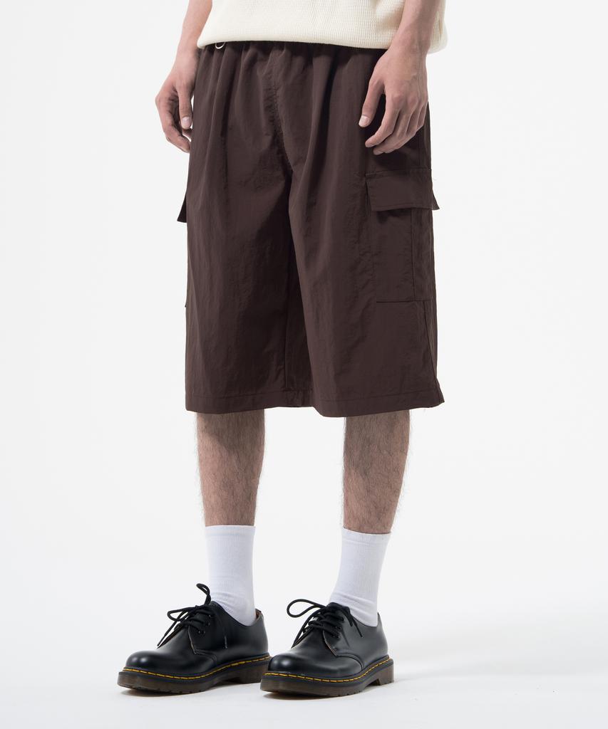 Descheuis [Renew Ver.] Nylon Wide Cargo Half Pants