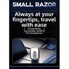 Double Head Mini Electric Shaver Magnetic Floating Men's Beard Trimmer  Travel Use