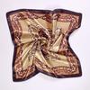 New Beige Green Giraffe Silk Scarf Summer Fall Elegant Satin Small Square Head Scarves Fashion Accessories Headband