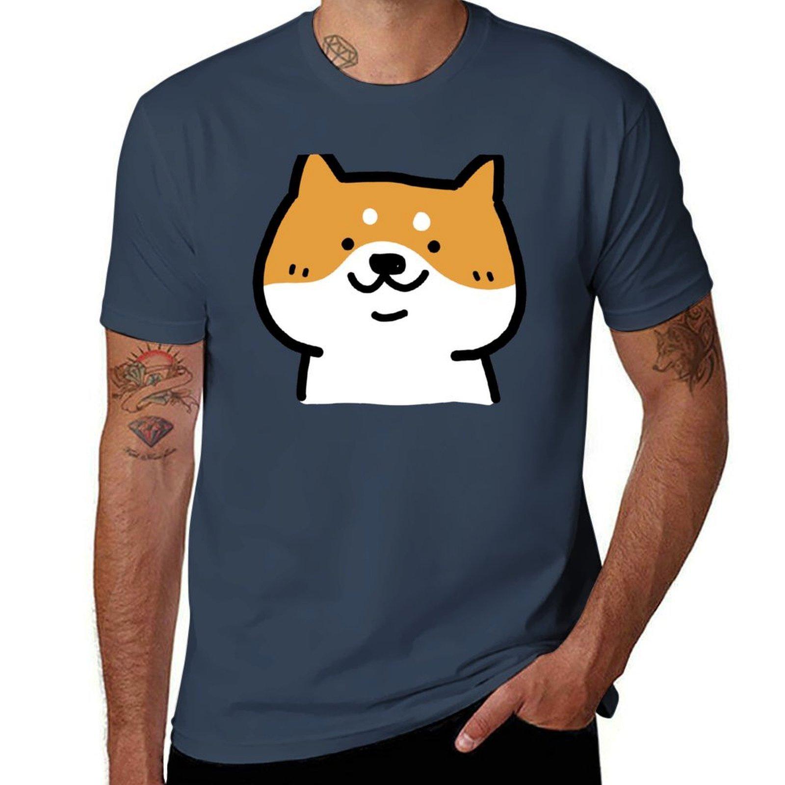Cute Chubby Shiba Or Corgi Dog Tshirt Lightweight Running Sports Tshirt S