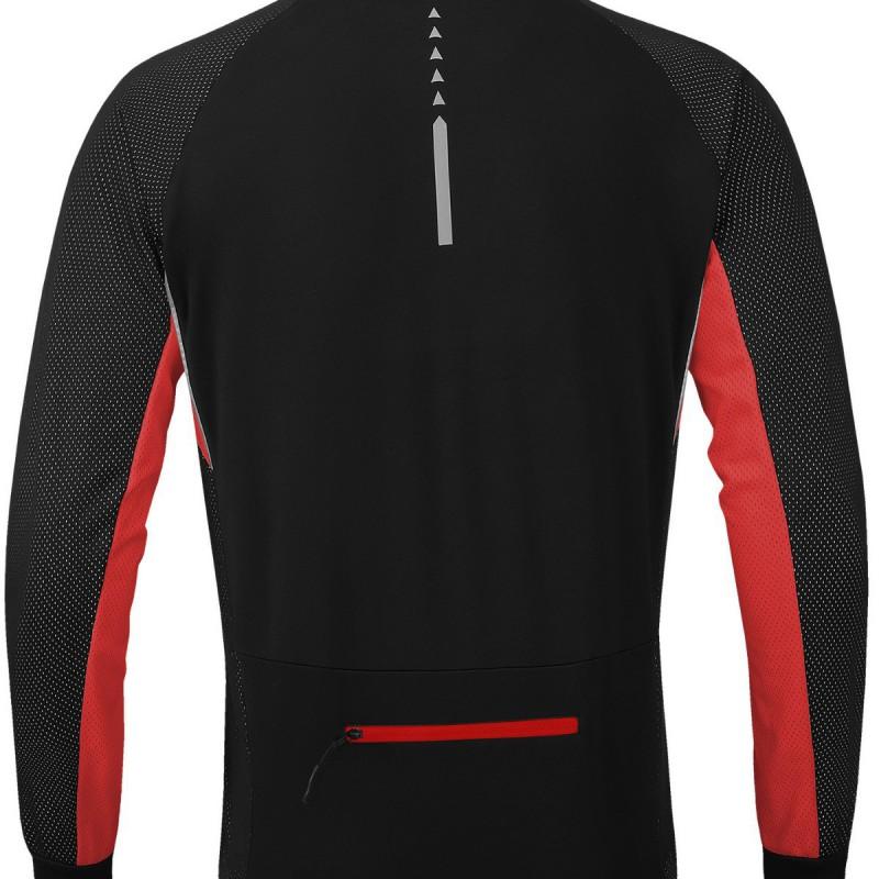 Veste d'hiver pour cyclisme homme Coupe-vent Thermique Doublure polaire Vêtements d'extérieur Vélo de route VTT