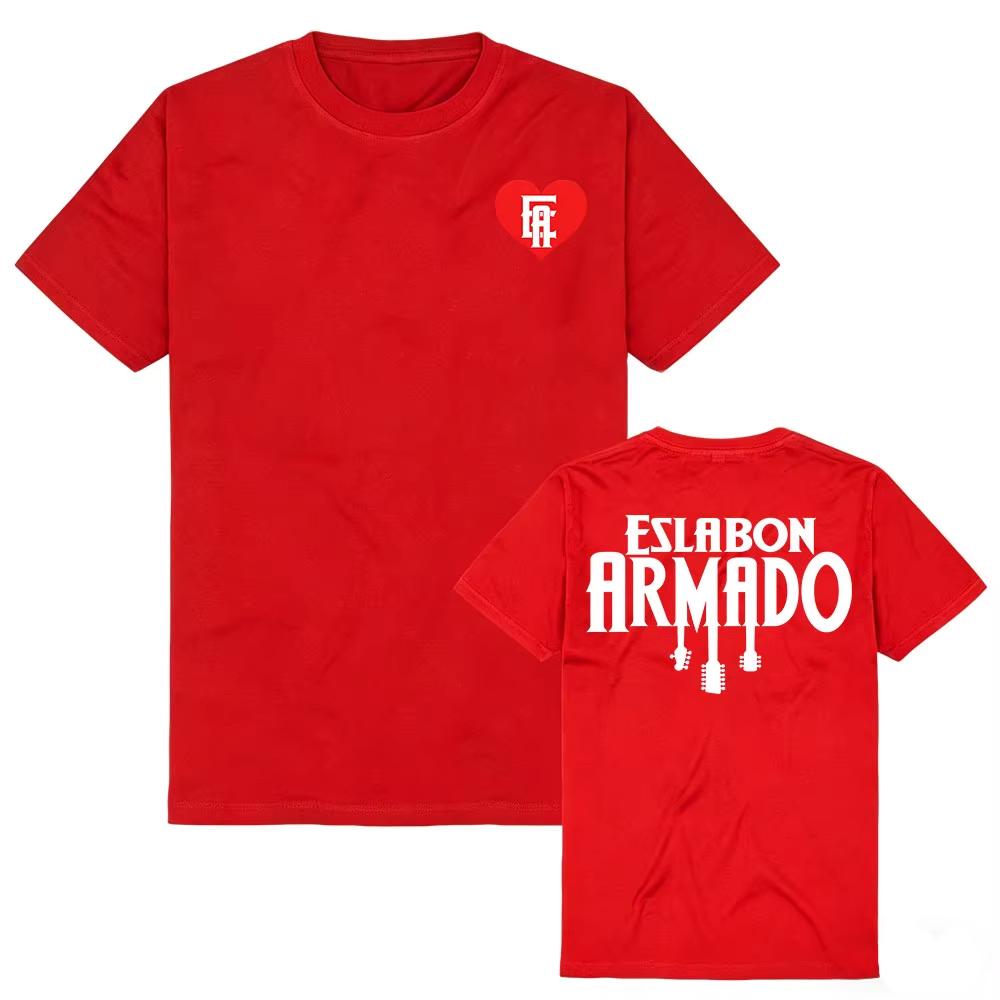 Summer Unisex Vintage Top ESLABON ARMADO Band Tee Unisex Streetwear Short Sleeve Cotton Women T-shirt Fashion Design Graphic T-shirt