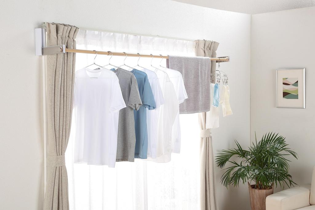 indoor clothes drying bracket by Kawaki made with acrylonitrile butadiene styrene new Foldable, wall-mounted Hardware, (ABS), type, single-size.